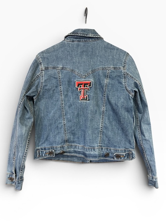 Wrangler Jackets & Blazers - Wrangler Retro Texas Tech Red Raiders Denim Jean Jacket Women’s Size Medium